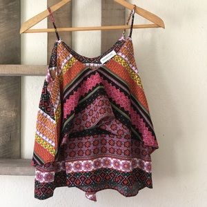 SUGAR + LiPS layered spg strap tank